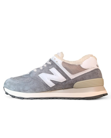 New Balance 574 Grey White Winter С МЕХОМ S-2350317 buy with