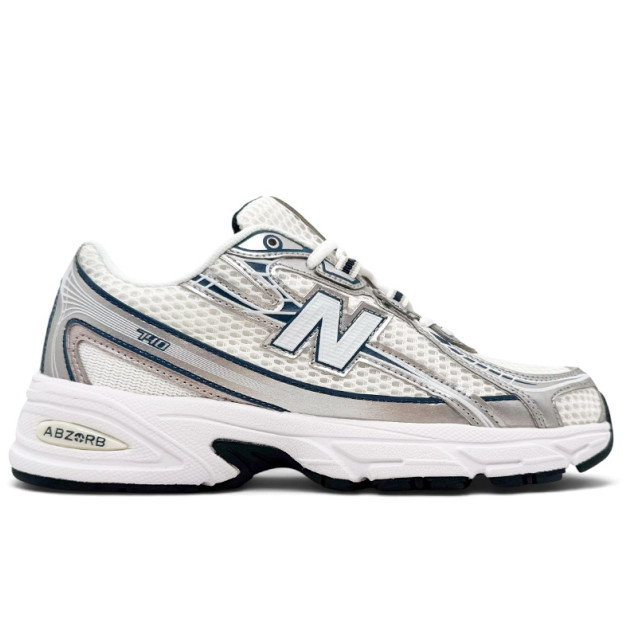 New Balance 740 White Silver Blue