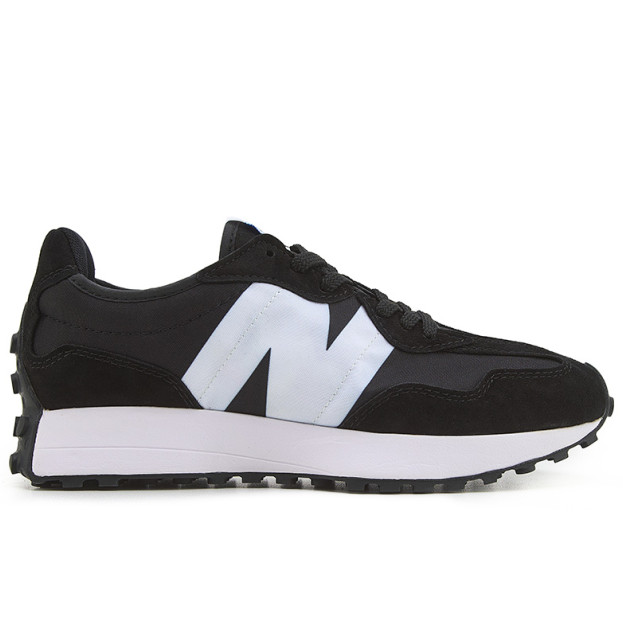 New Balance 327 Suede Black White