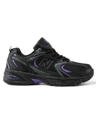 New Balance 530 Black Purple Winter З ХУТРОМ