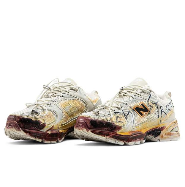 New Balance 530 Custom Beige Red