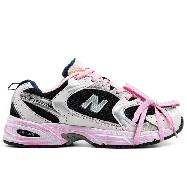 New Balance 530 Custom Silver Blue Pink