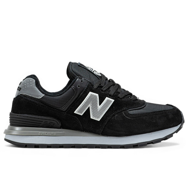 New Balance 574 x Stone Island Black Gray С МЕХОМ