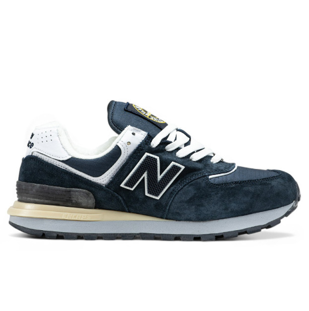 New Balance 574 x Stone Island Blue White З ХУТРОМ