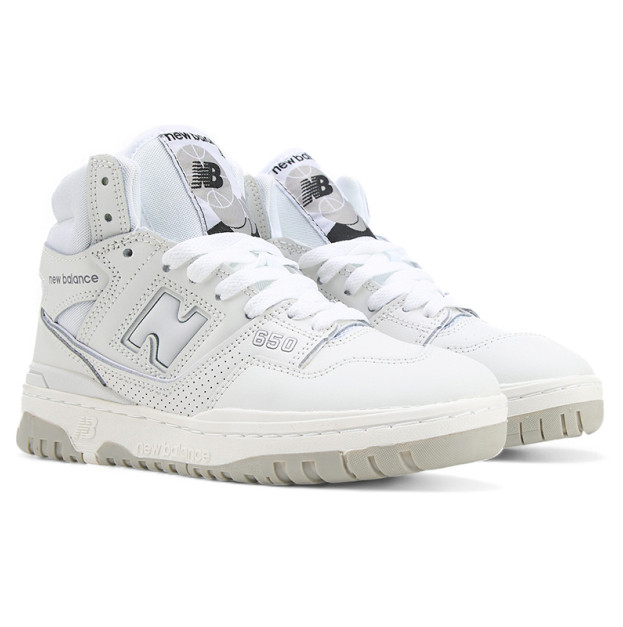 New Balance 650 High White Winter With FUR