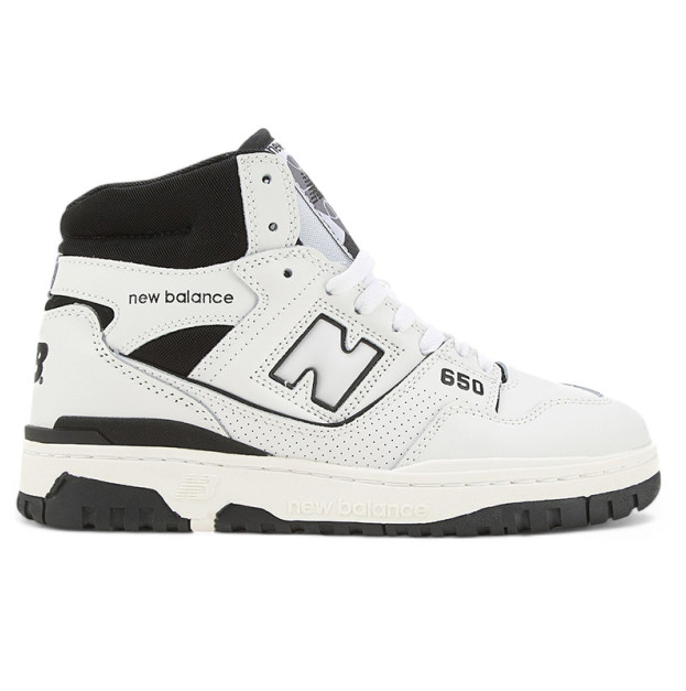New Balance 650 High White Black Winter With FUR