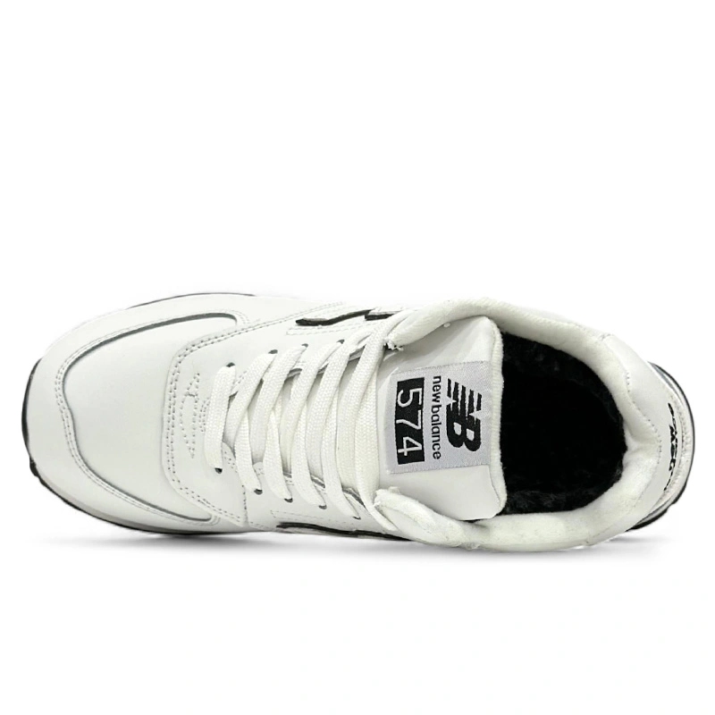 New Balance 574 High White Black З ХУТРОМ S-2359517 оригінал