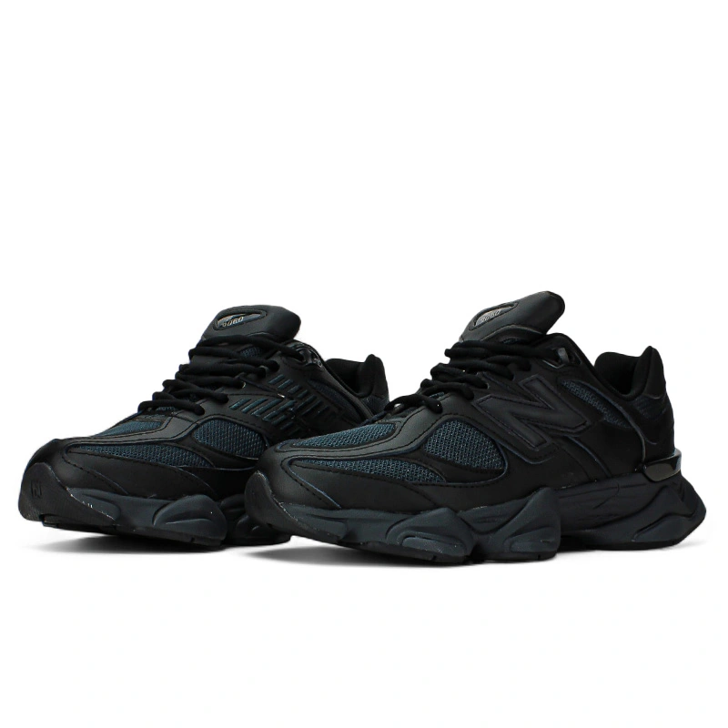 New Balance 9060 Triple Black Leather U9060NRI S-2359180 оригинал