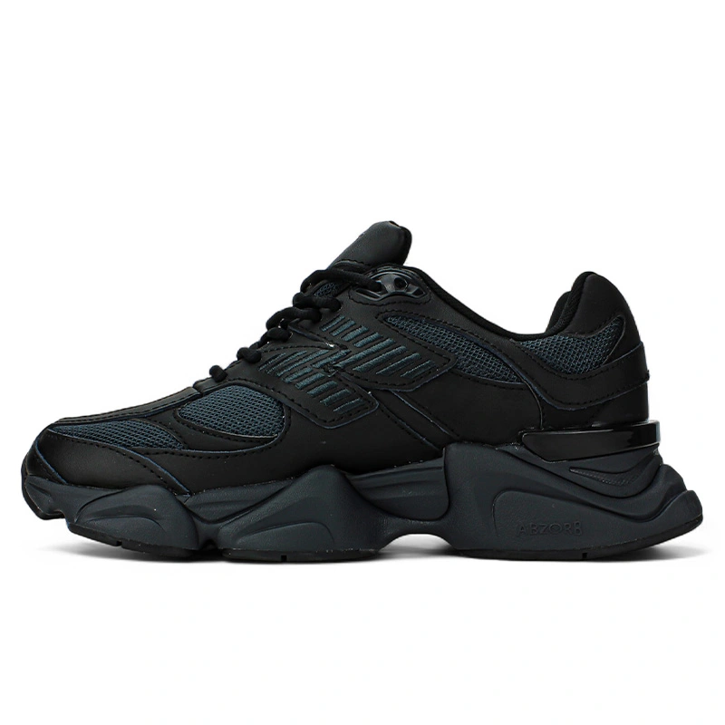 New Balance 9060 Triple Black Leather U9060NRI S-2359180 оригінал