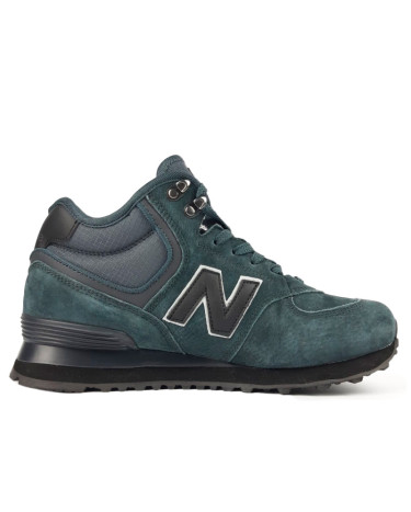 New Balance 574 Grey Suede Winter С МЕХОМ