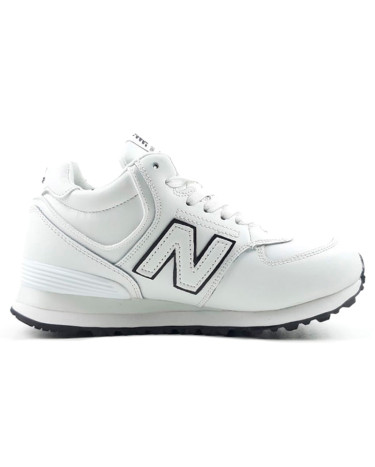 New Balance 574 White Winter С МЕХОМ