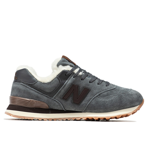 New Balance 574 Khaki Winter С МЕХОМ