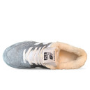 New Balance 574 Grey White Winter С МЕХОМ