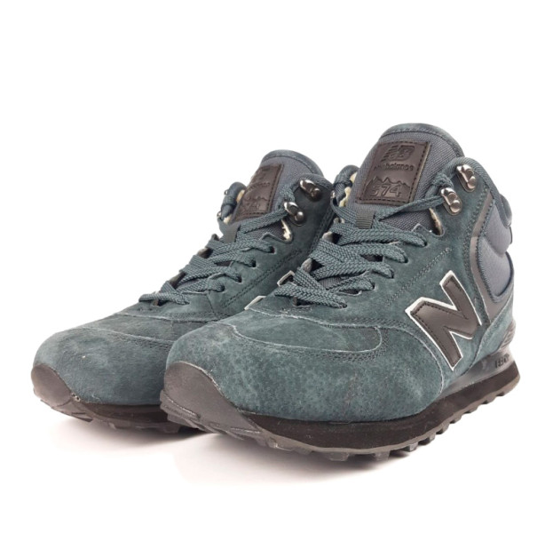 New Balance 574 Grey Suede Winter С МЕХОМ