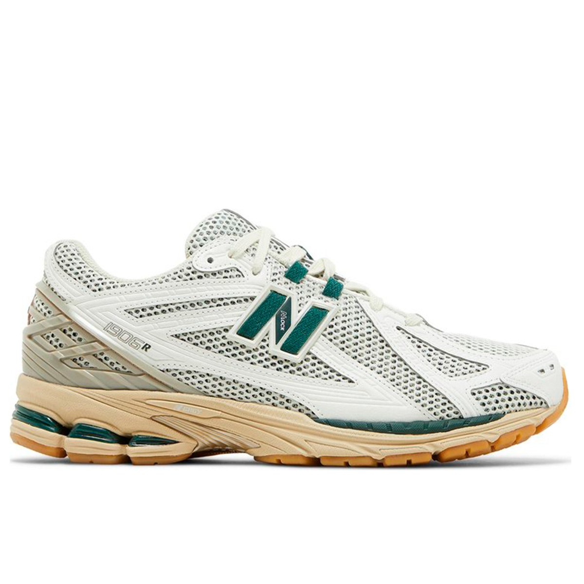 Green and white new balance sale